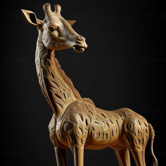Жираф Медичи знаменитое животное